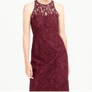 Worn once J Crew Burgundy Gown